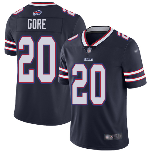 Men Buffalo Bills #20 Frank Gore Limited Navy Blue Inverted Legend NFL Jersey